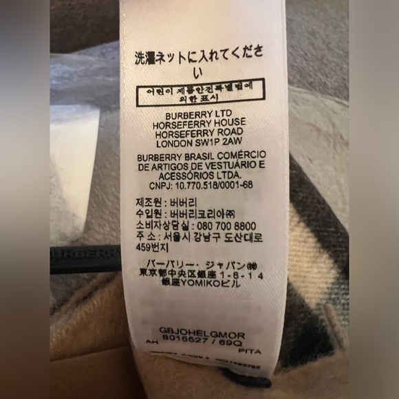 New Burberry check classic cashmere scarf unisex scarf - Picture 15 of 16